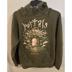 Melanie Martinez Portals  Mushroom Hoodie Sweatshirt Green Size S SMALL
